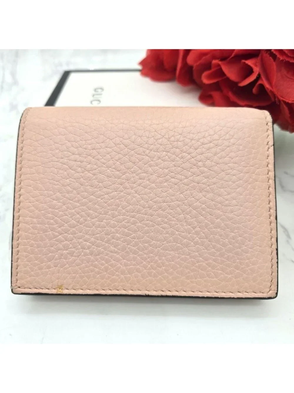 Gucci Fold Wallet Animalier Bee Leather